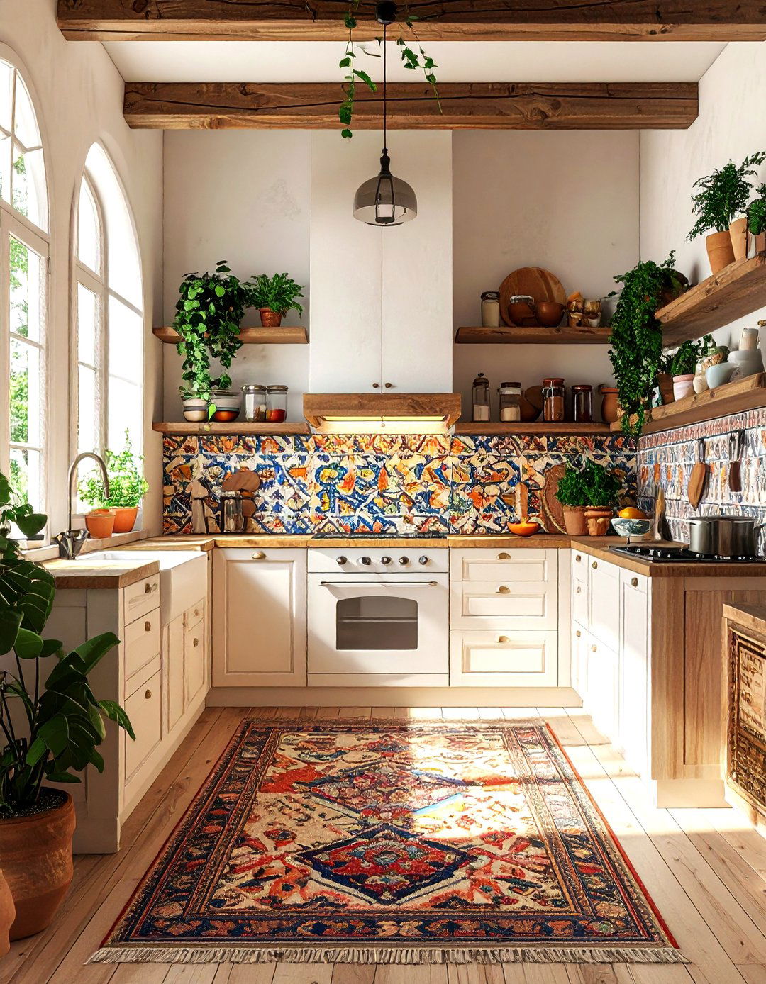 Boho Kitchen Interior - 30 scaled kitchen ideas