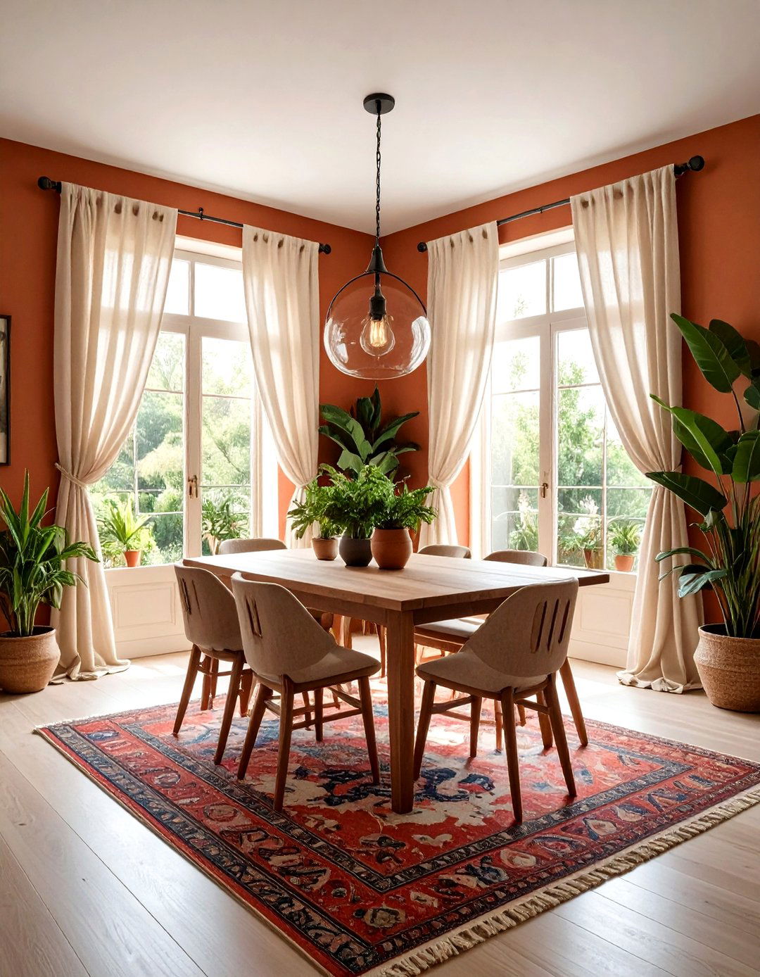 Boho Linen Curtains Dining Room - 30 linen curtain dining room ideas