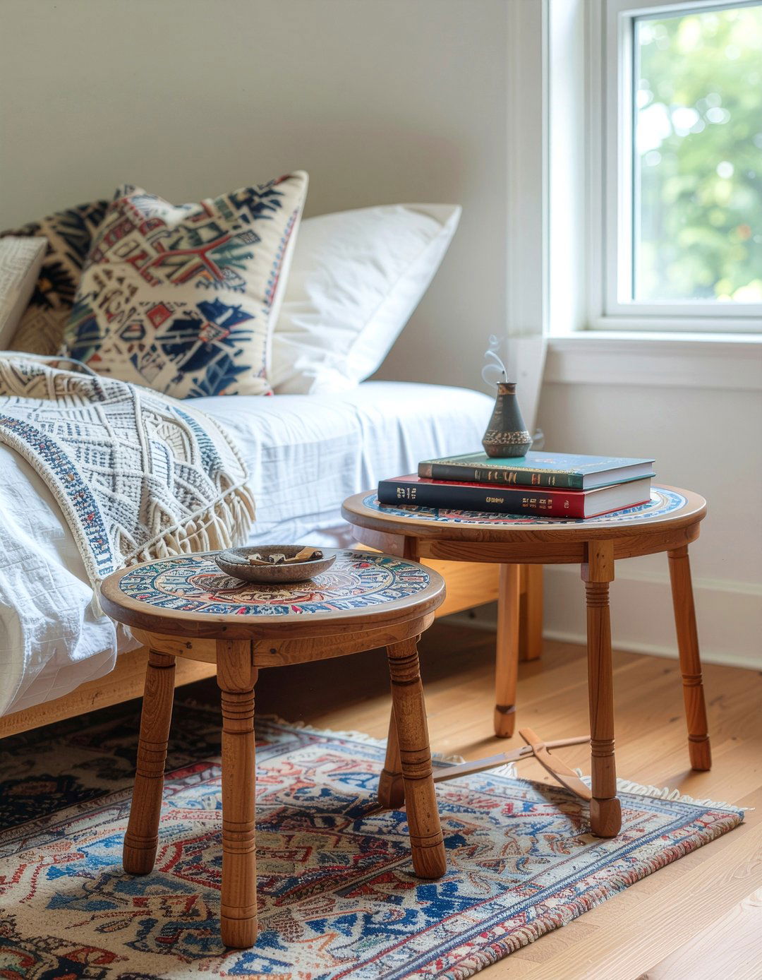 Boho Nesting Tables - 30 bedroom nesting tables