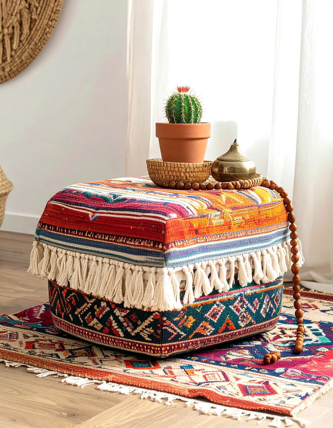 Boho Ottoman Styling - 30 ottoman styling ideas