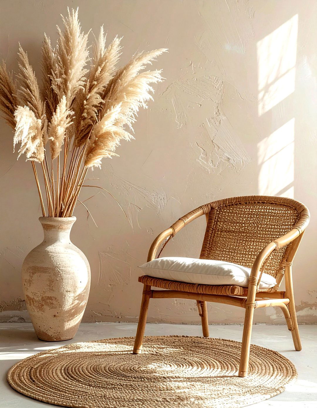 Boho Pampas Grass Vase - 30 decorative vase ideas