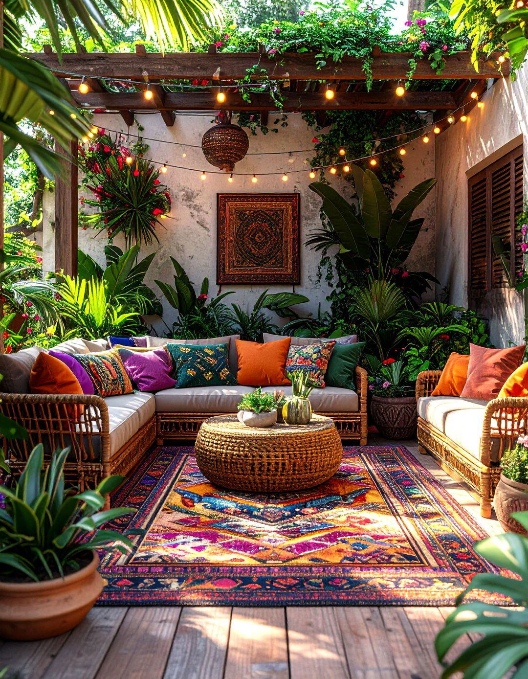 Boho Patio Design - 30 decor inspo