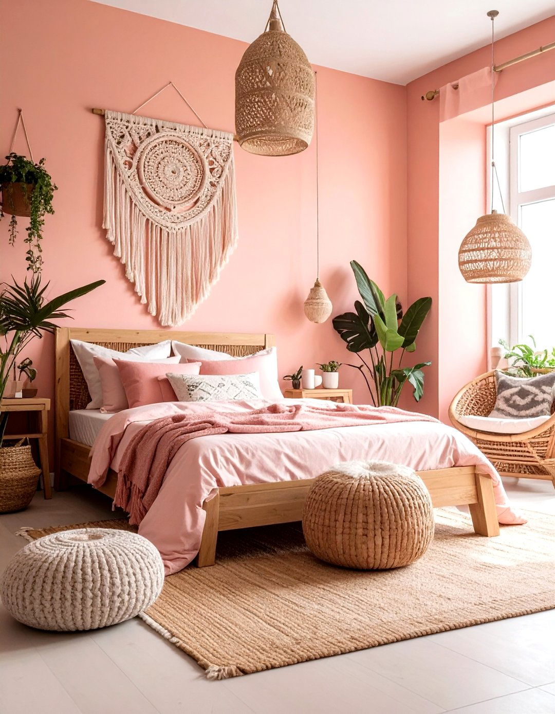 Boho Pink Bedroom - 30 pink bedroom ideas