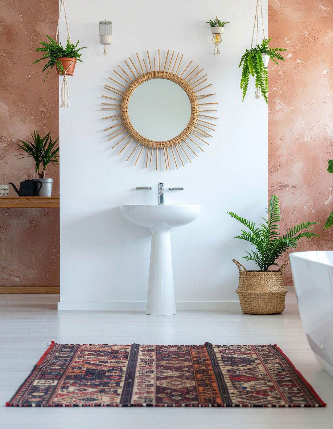 Boho Powder Room Decor - 30 half bathroom ideas