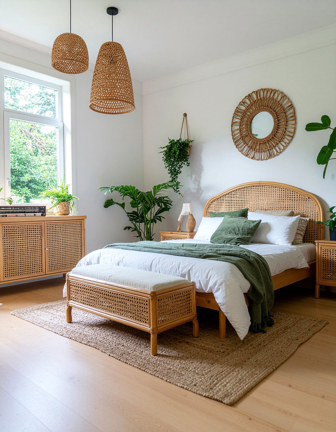 Boho Rattan Bedroom Set - 30 bedroom sets