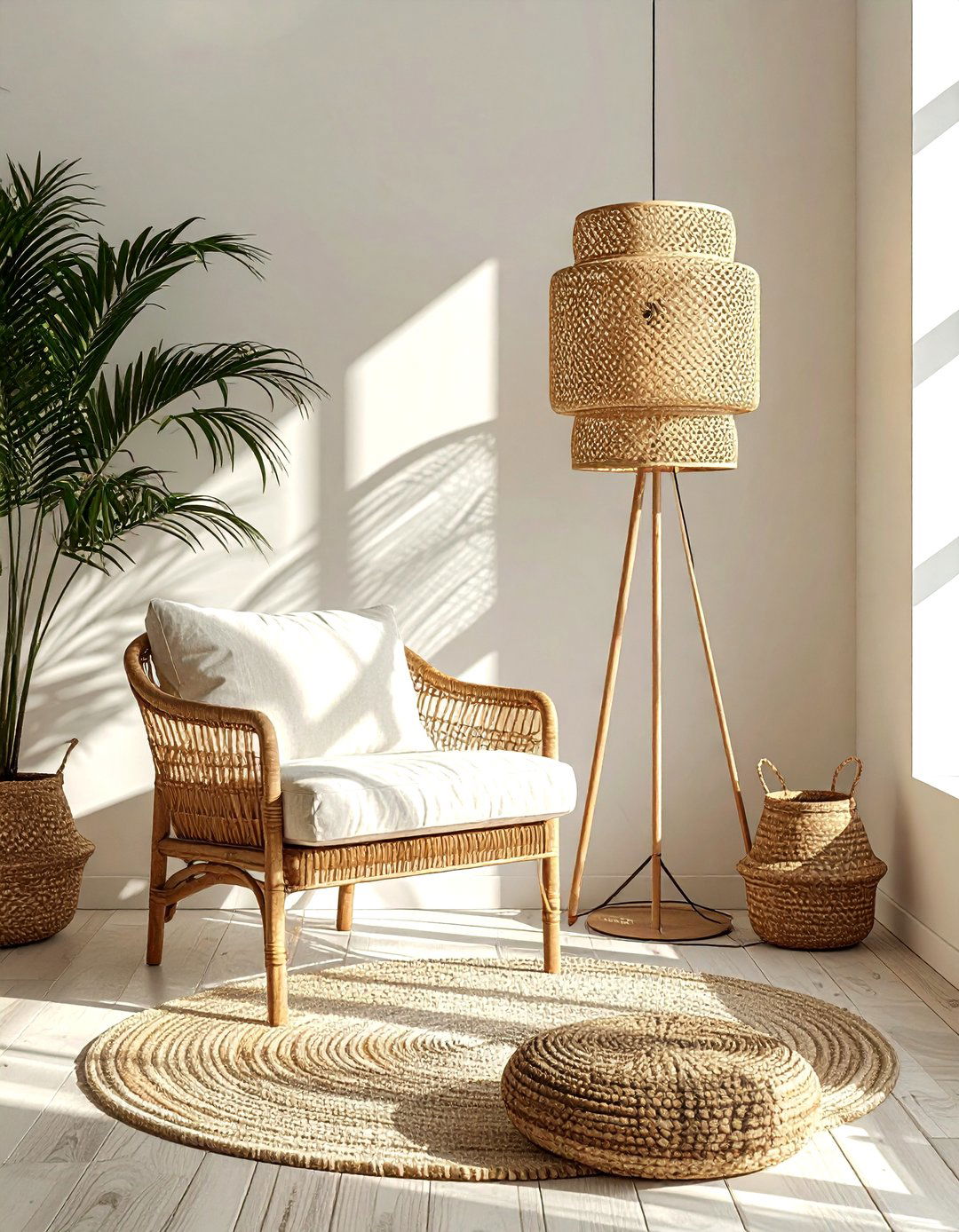 Boho Rattan Lamp - 30 light decor ideas
