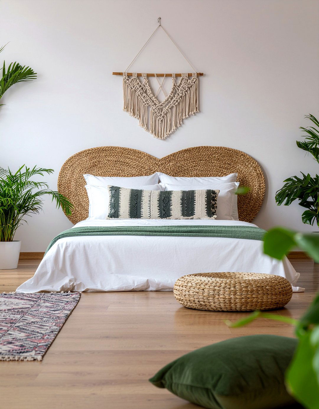 Boho Seagrass Bedroom - 30 seagrass bedroom ideas