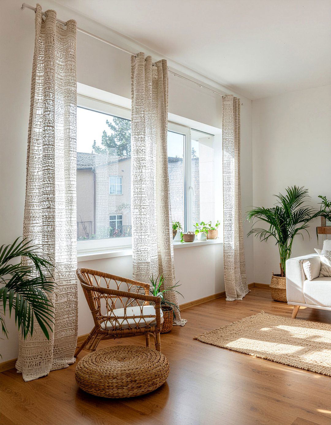 Boho Sheer Curtains - 30 living room sheer curtains