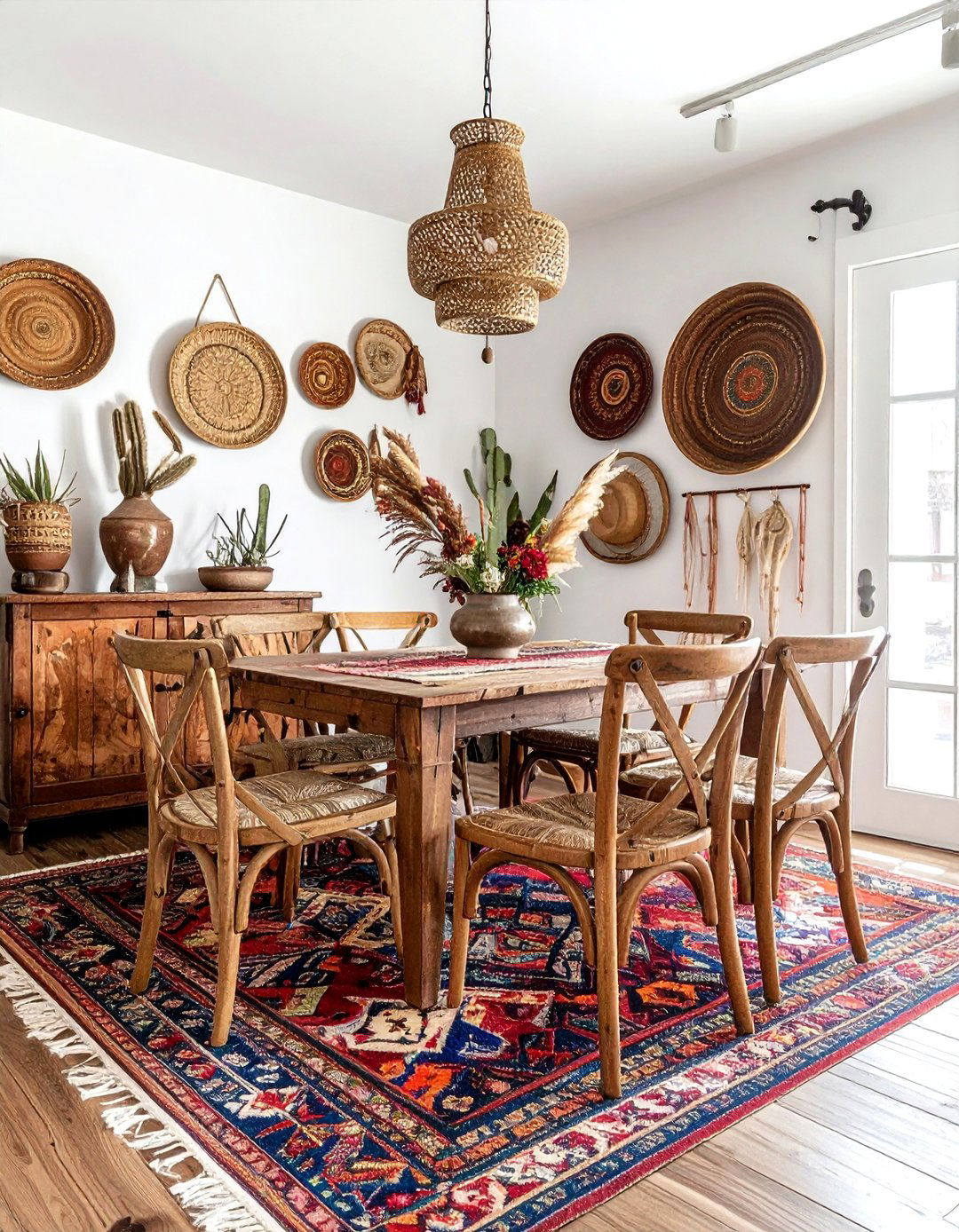Boho Southwestern Dining Room - 30 Santa Fe dining room ideas
