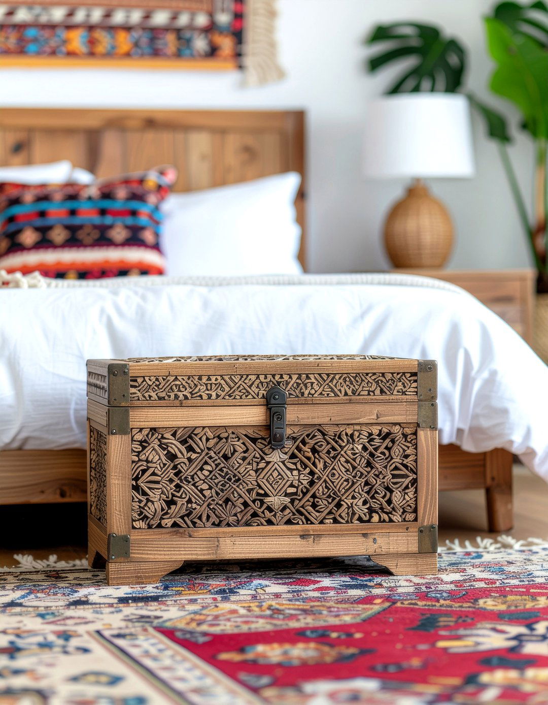 Boho Storage Trunk - 30 bedroom storage trunks