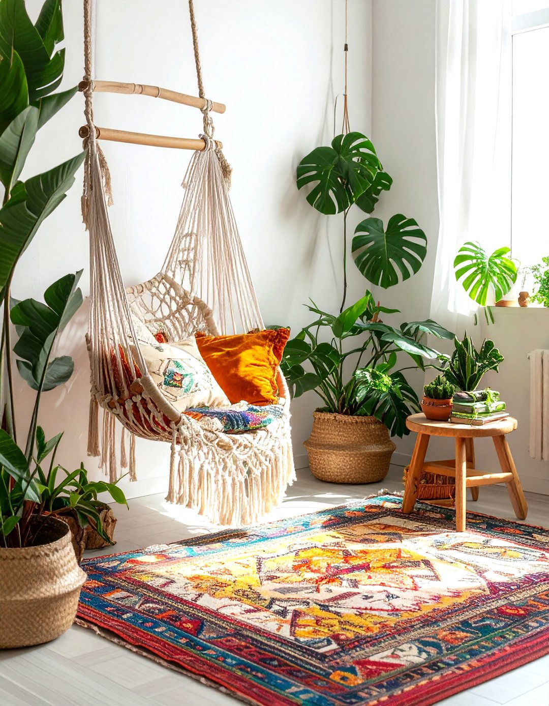Boho Style Travel Nook - 30 world traveler decor ideas