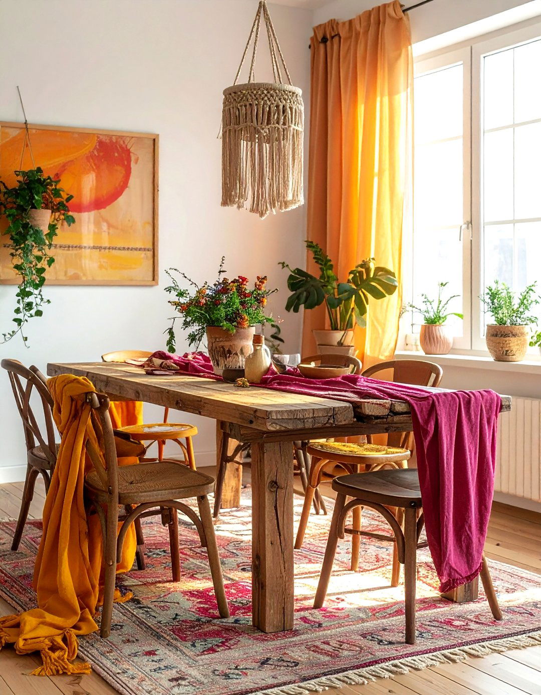 Boho Sunset Color Palette Dining Room - 30 sunset dining room ideas