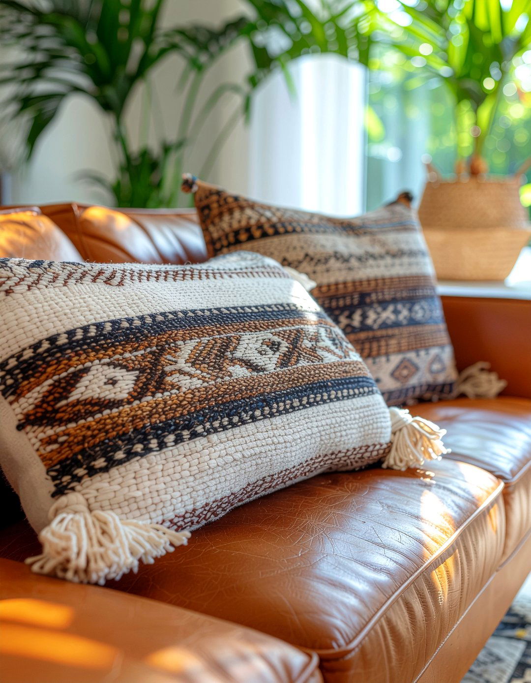 Boho Tassel Pillows - 30 living room throw pillows