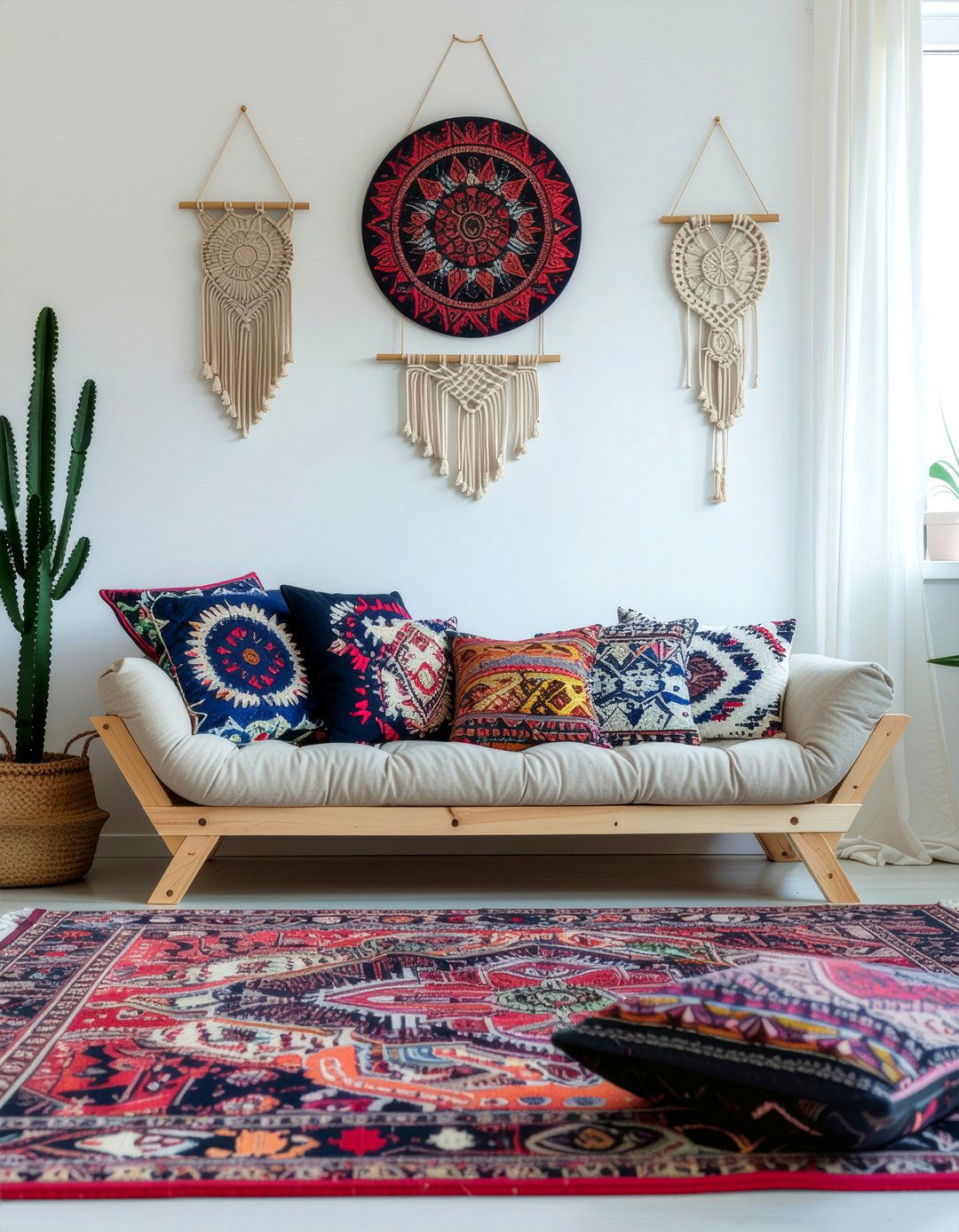Boho Wallpaper - 30 living room accent wall wallpapers