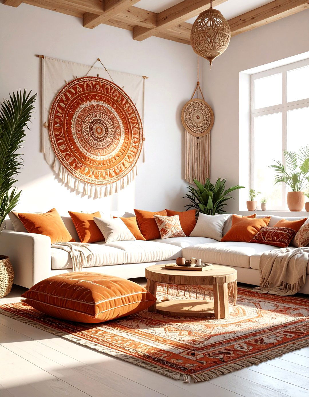 Boho Wallpaper - 30 living room peel and stick wallpapers