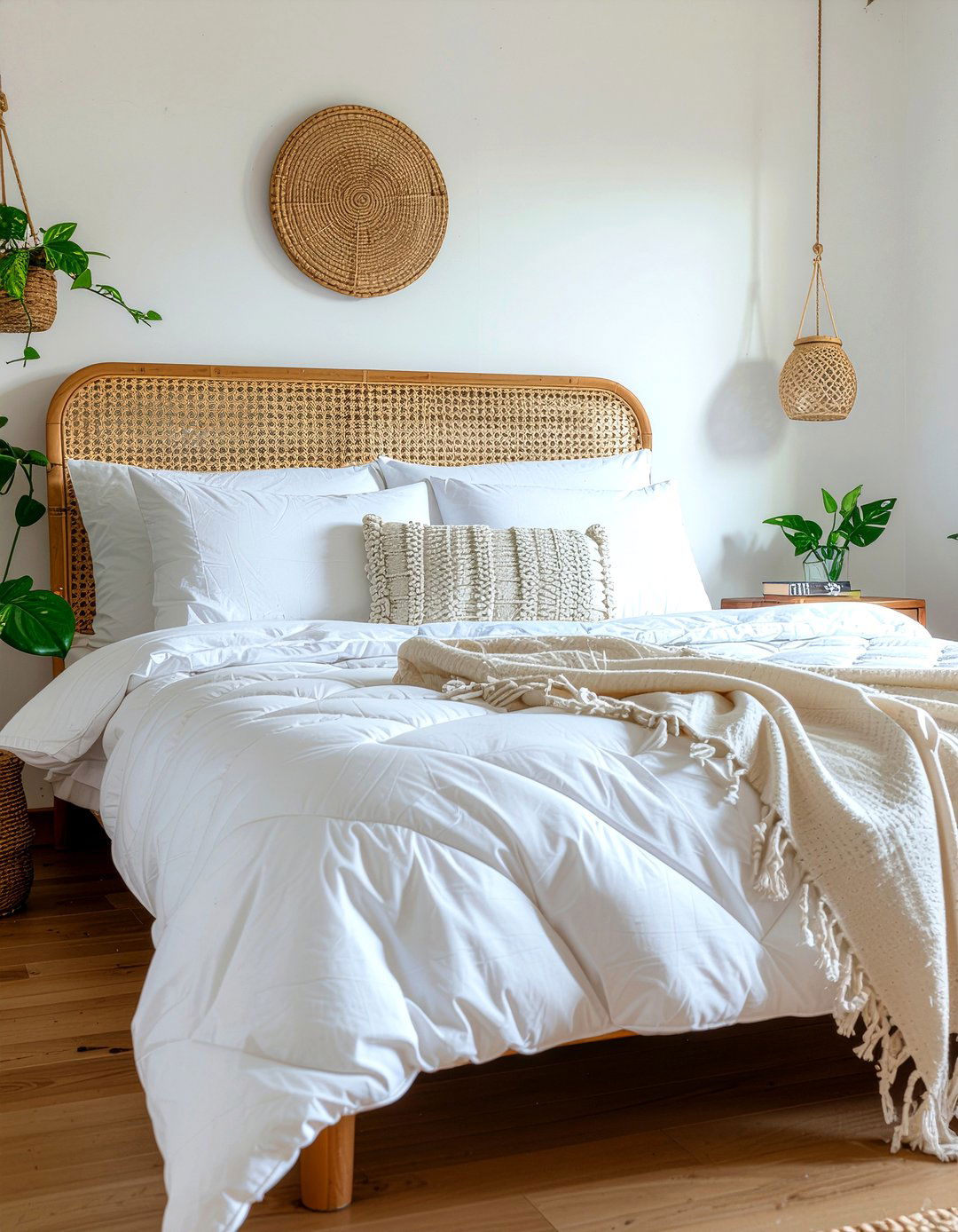 Boho White Bedding - 30 bedroom white bedding ideas