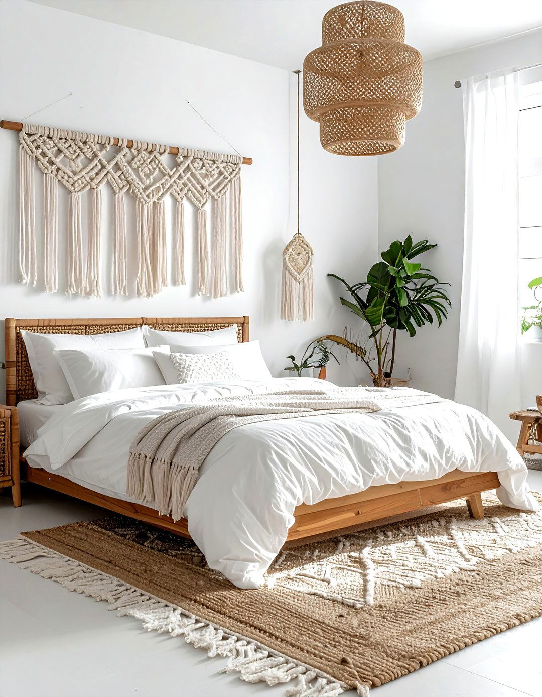 Boho White Bedroom - 30 modern white bedroom ideas