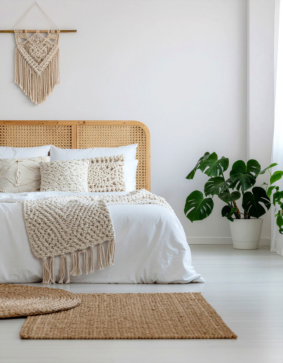 Boho White Bedroom - 30 all white bedroom ideas