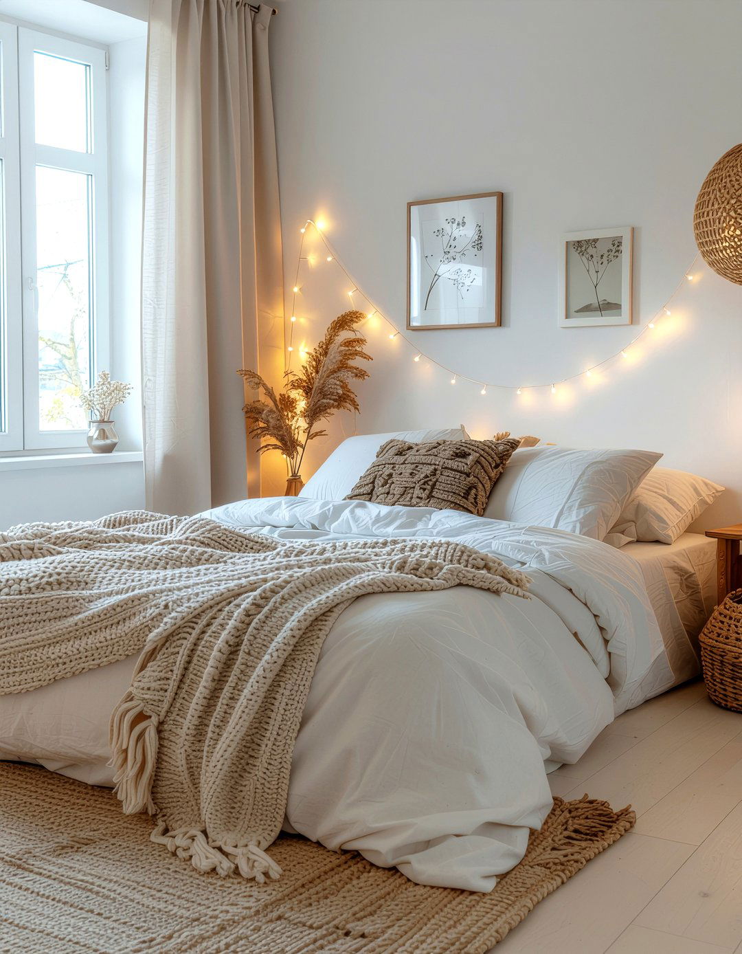 Boho Willow Screen - 30 bedroom screen ideas