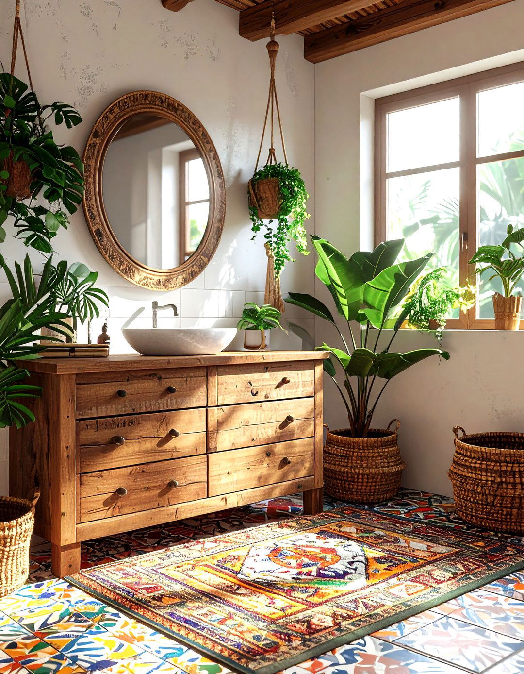 Boho bathroom - 30 stunning bathroom ideas