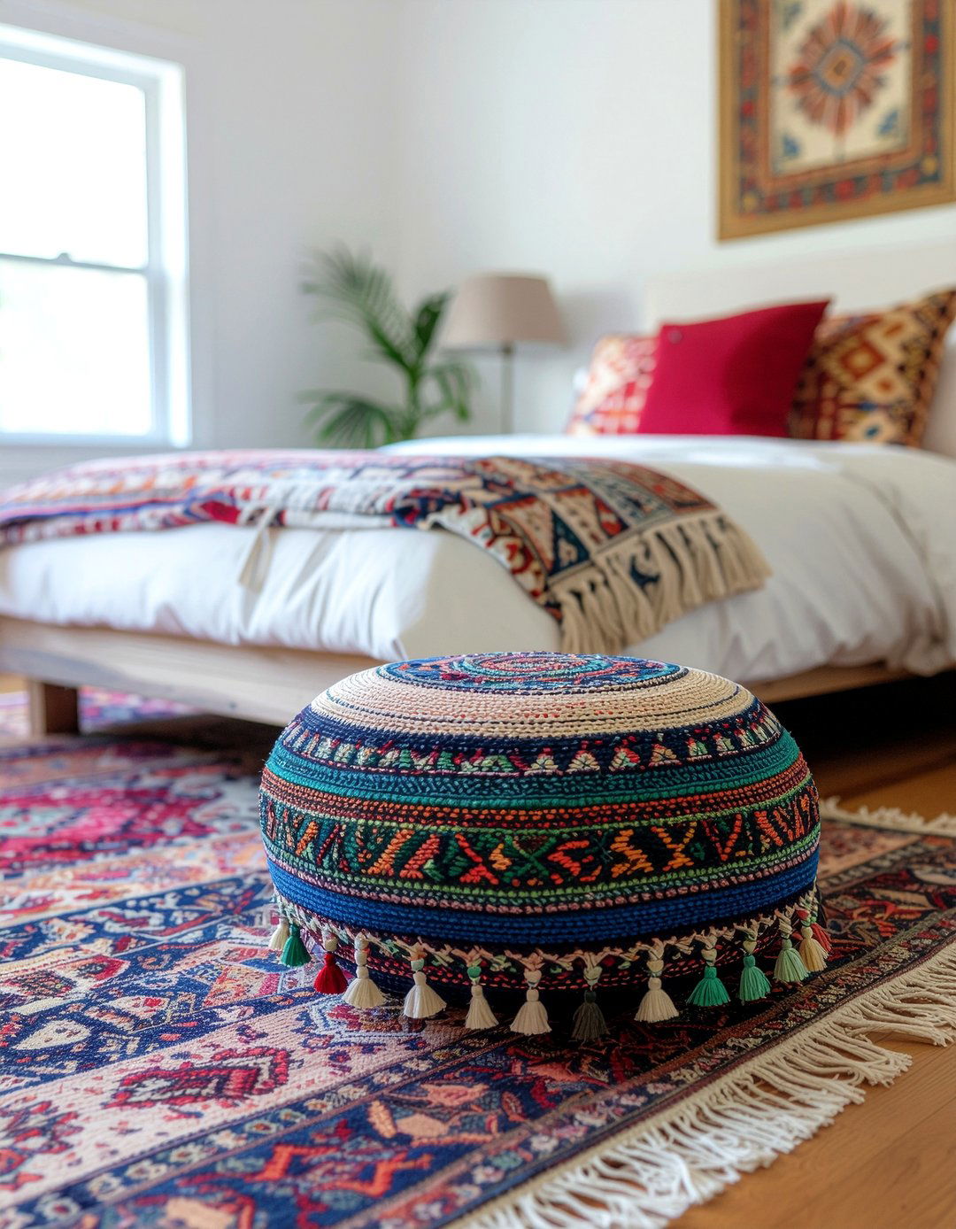 Boho bedroom stool - 30 bedroom stools