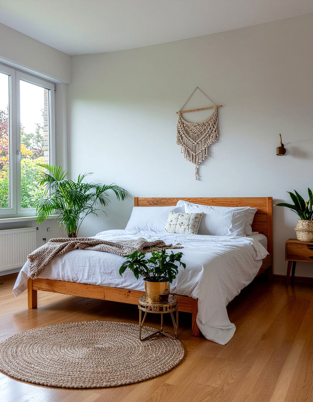 Boho bedroom with bronze details - 30 bronze accent bedroom ideas