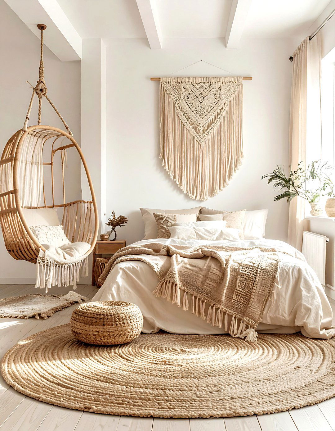 Boho beige bedroom - 30 modern beige bedroom ideas