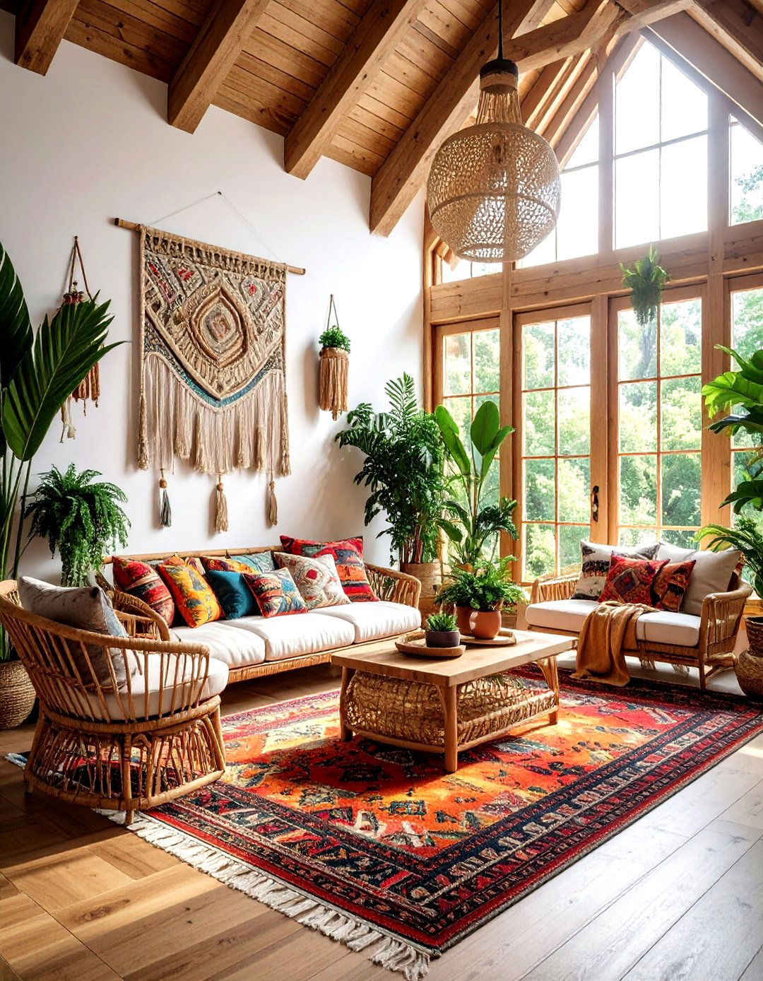 Boho cabin style - 30 living room cabin furniture ideas