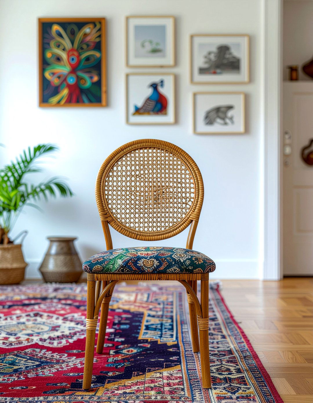 Boho cane dining chair - 30 cane dining chair ideas