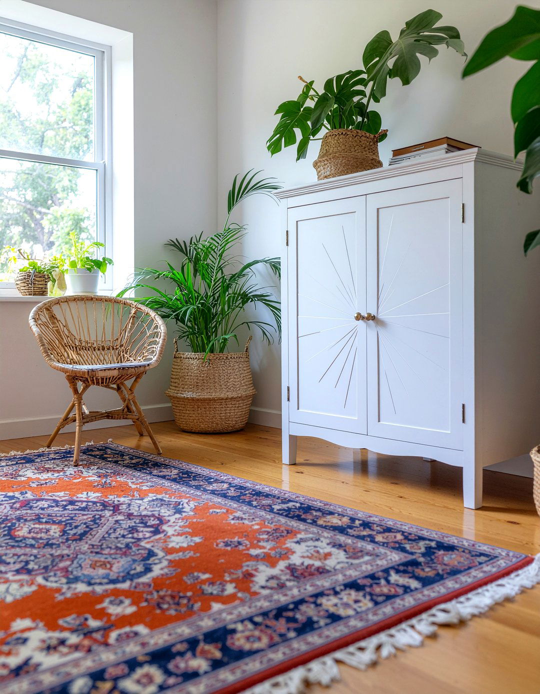 Boho carved armoire - 30 bedroom armoires