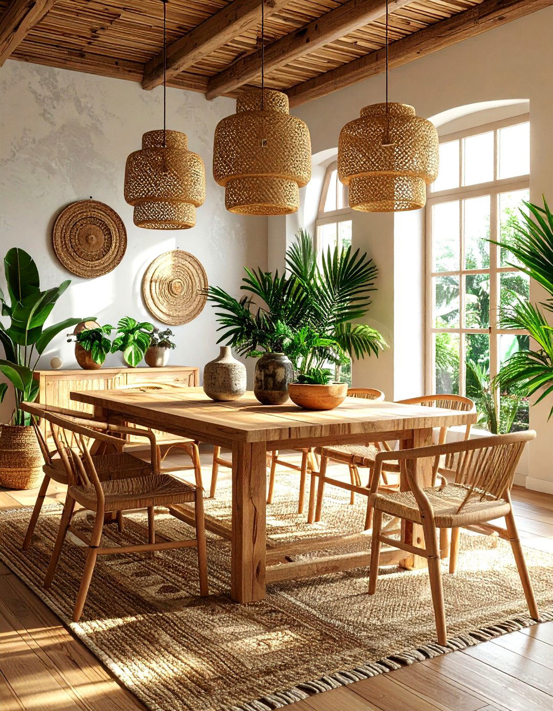 Boho chic dining - 30 dining room remodel ideas