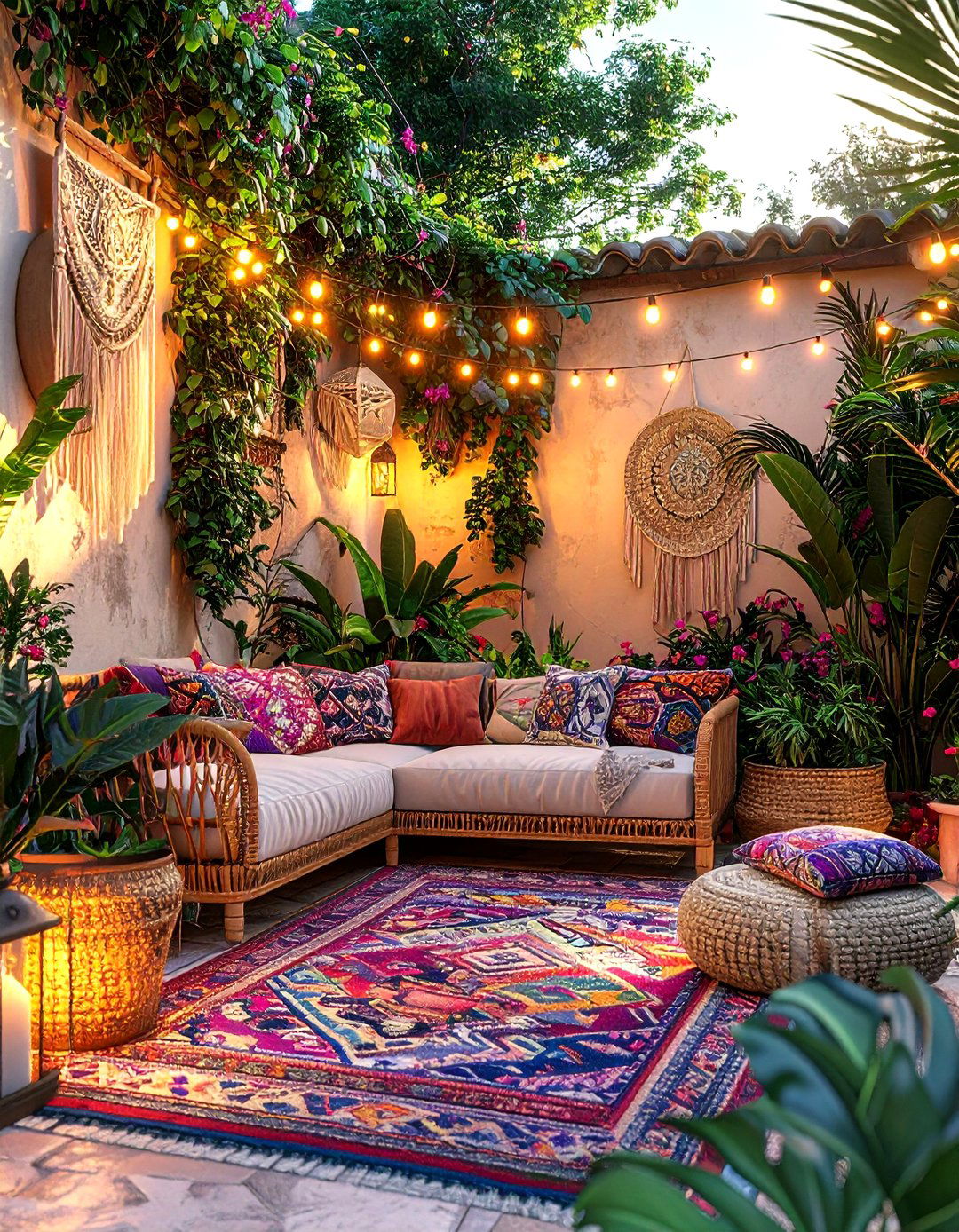 Boho chic patio - 30 ideal decor ideas