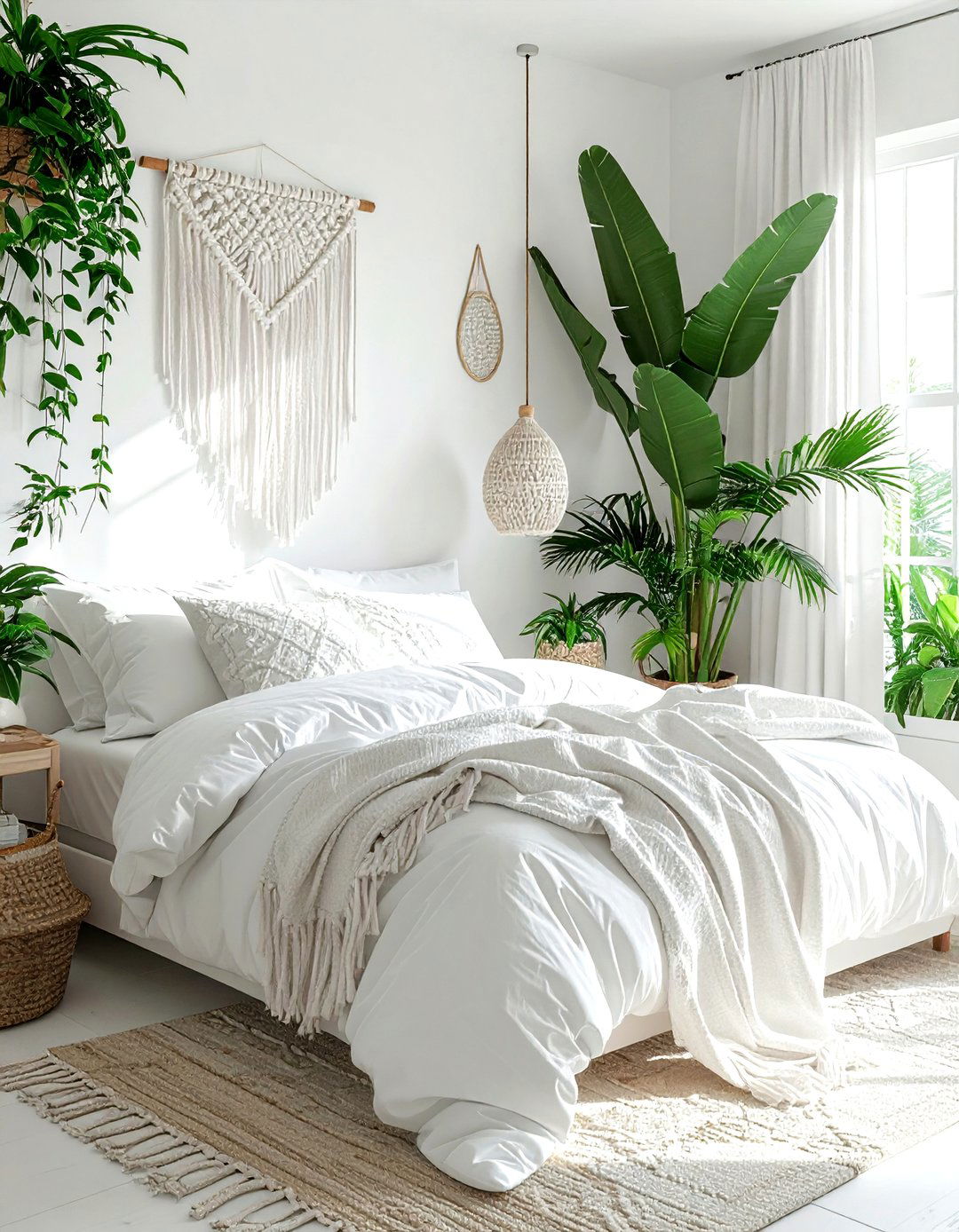 Boho coastal white bedroom - 30 coastal white bedroom ideas