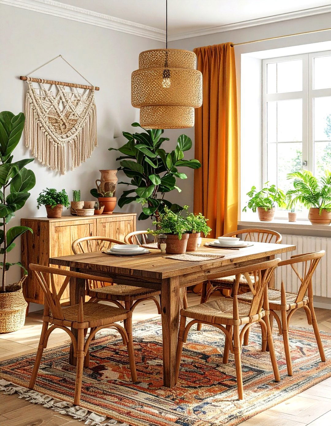 Boho dining room - 30 stylish dining room ideas
