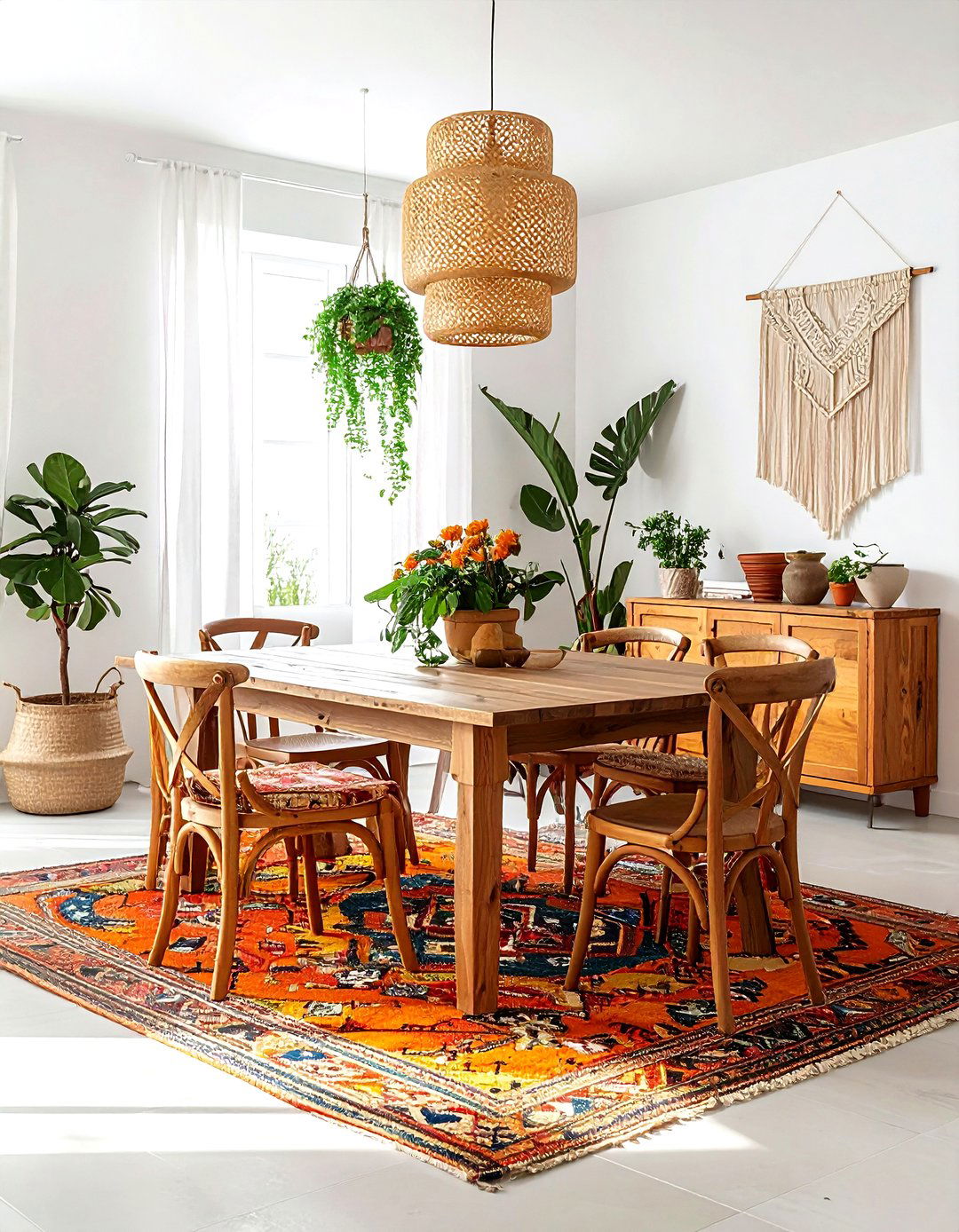 Boho dining room - 30 welcoming dining room ideas