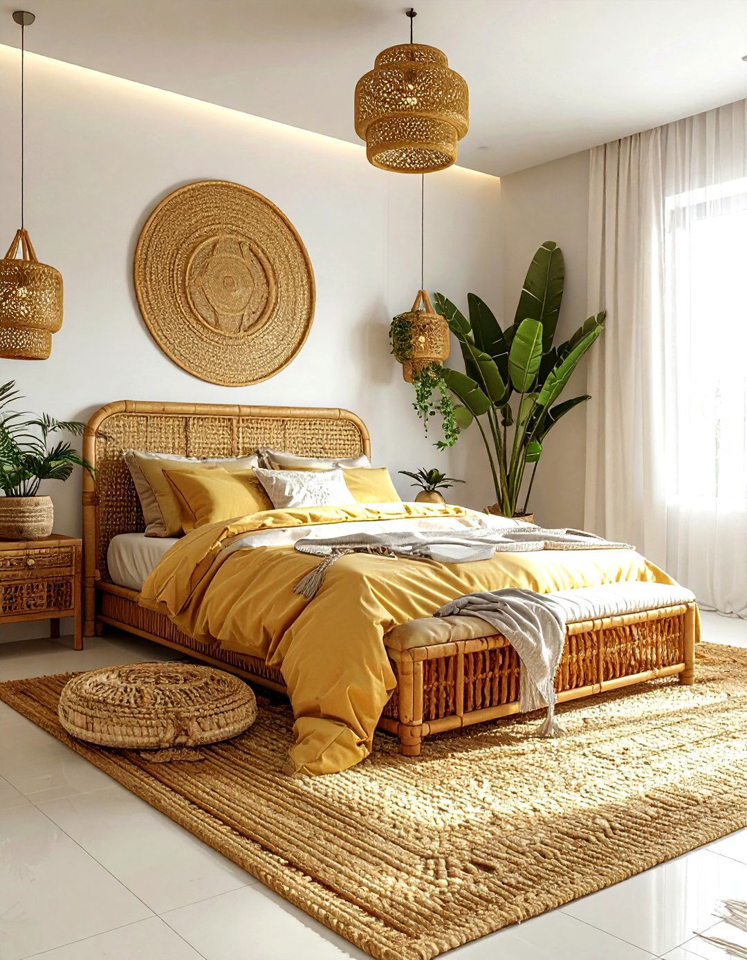 Boho gold bedroom - 30 gold bedroom ideas
