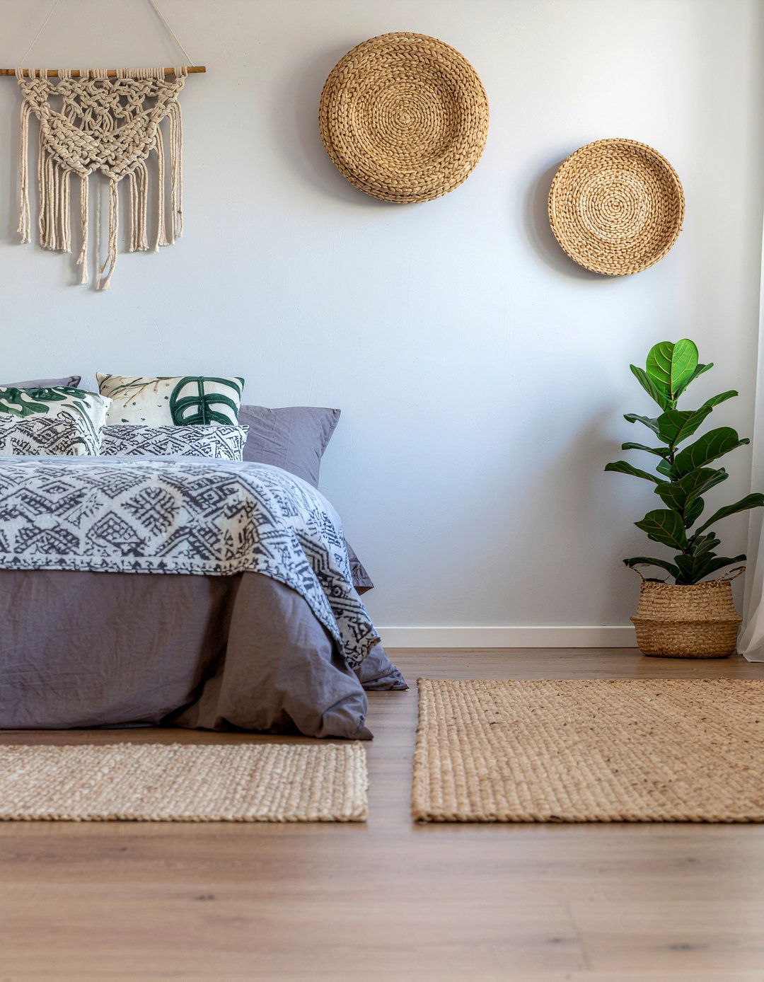 Boho gray bedroom - 30 warm gray bedroom ideas