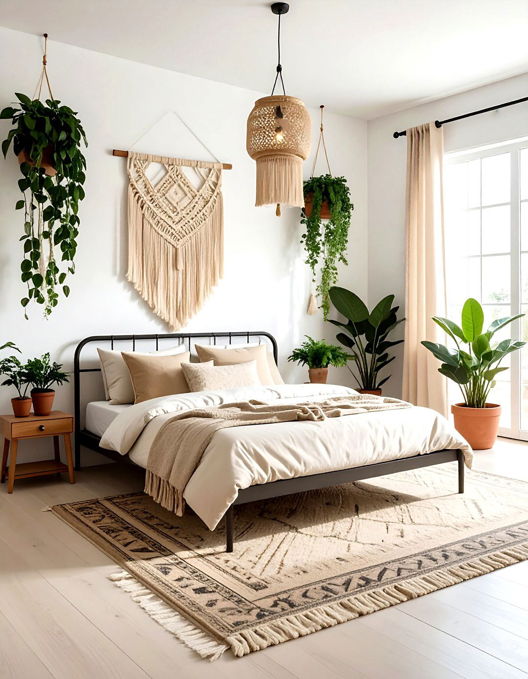 Boho industrial beige bedroom - 30 industrial beige bedroom ideas