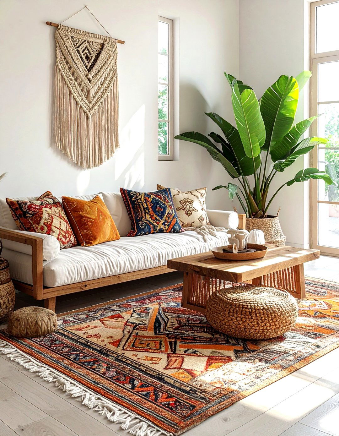 Boho living room - 30 living room soft settings