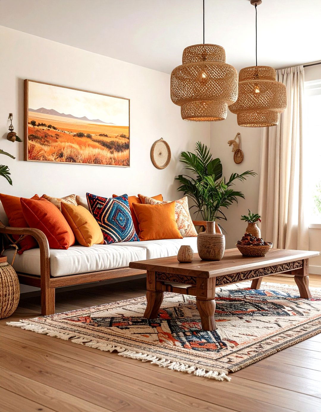 Boho living room dining area - 30 living room with dining area ideas