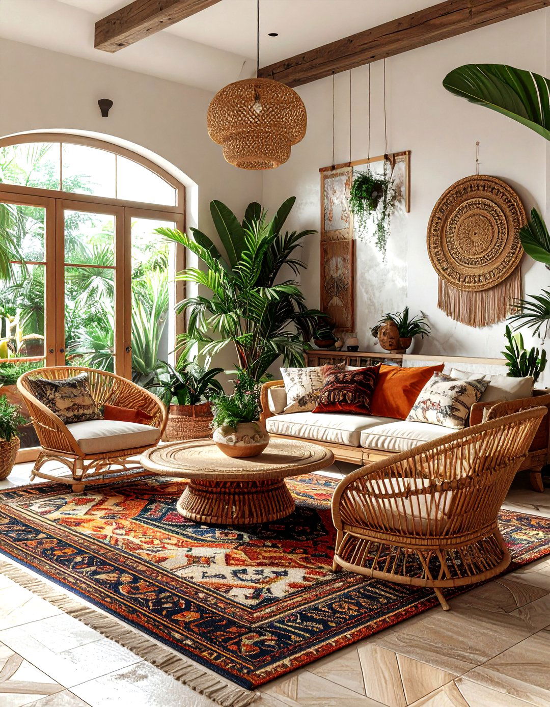 Boho open concept living room - 30 open concept living room ideas