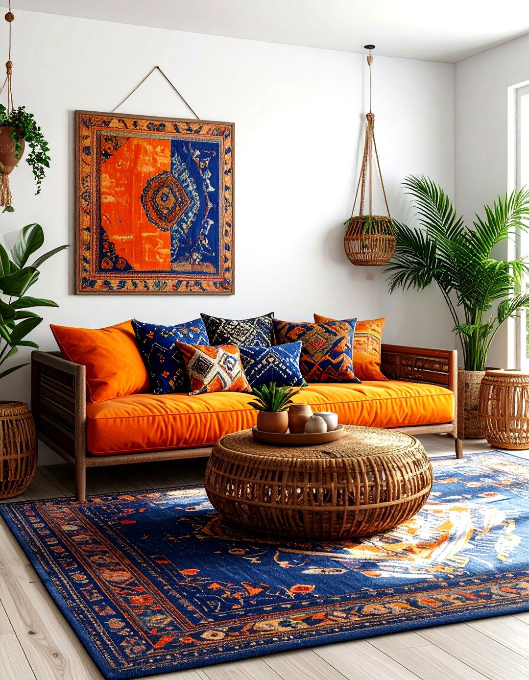 Boho patchwork living room - 30 patchwork living room ideas