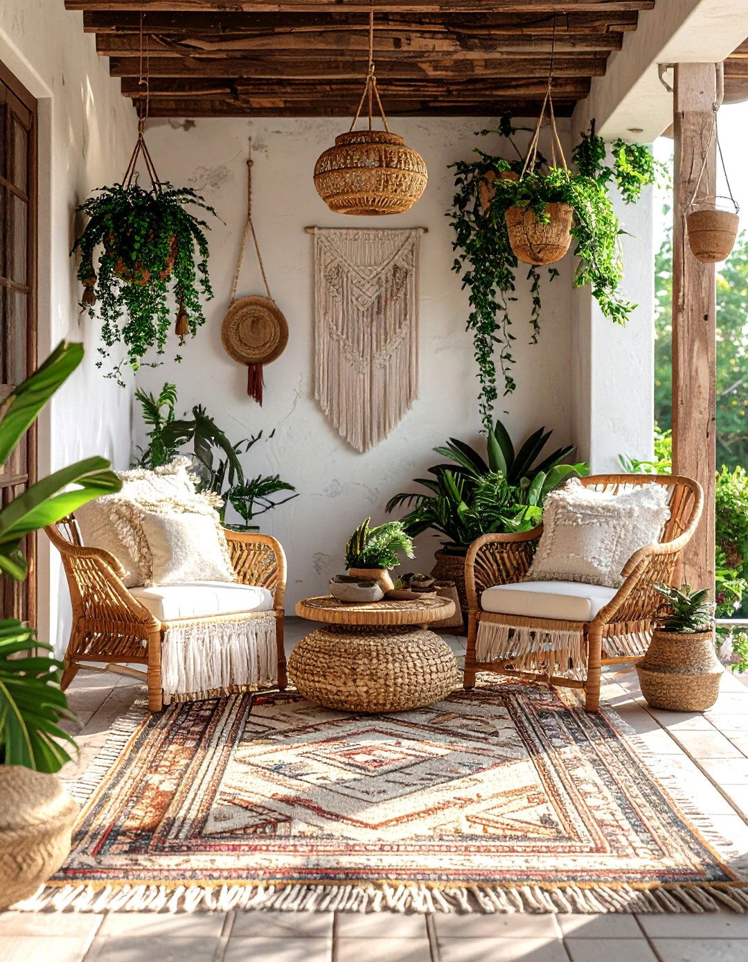 Boho porch styling - 30 front porch decor ideas