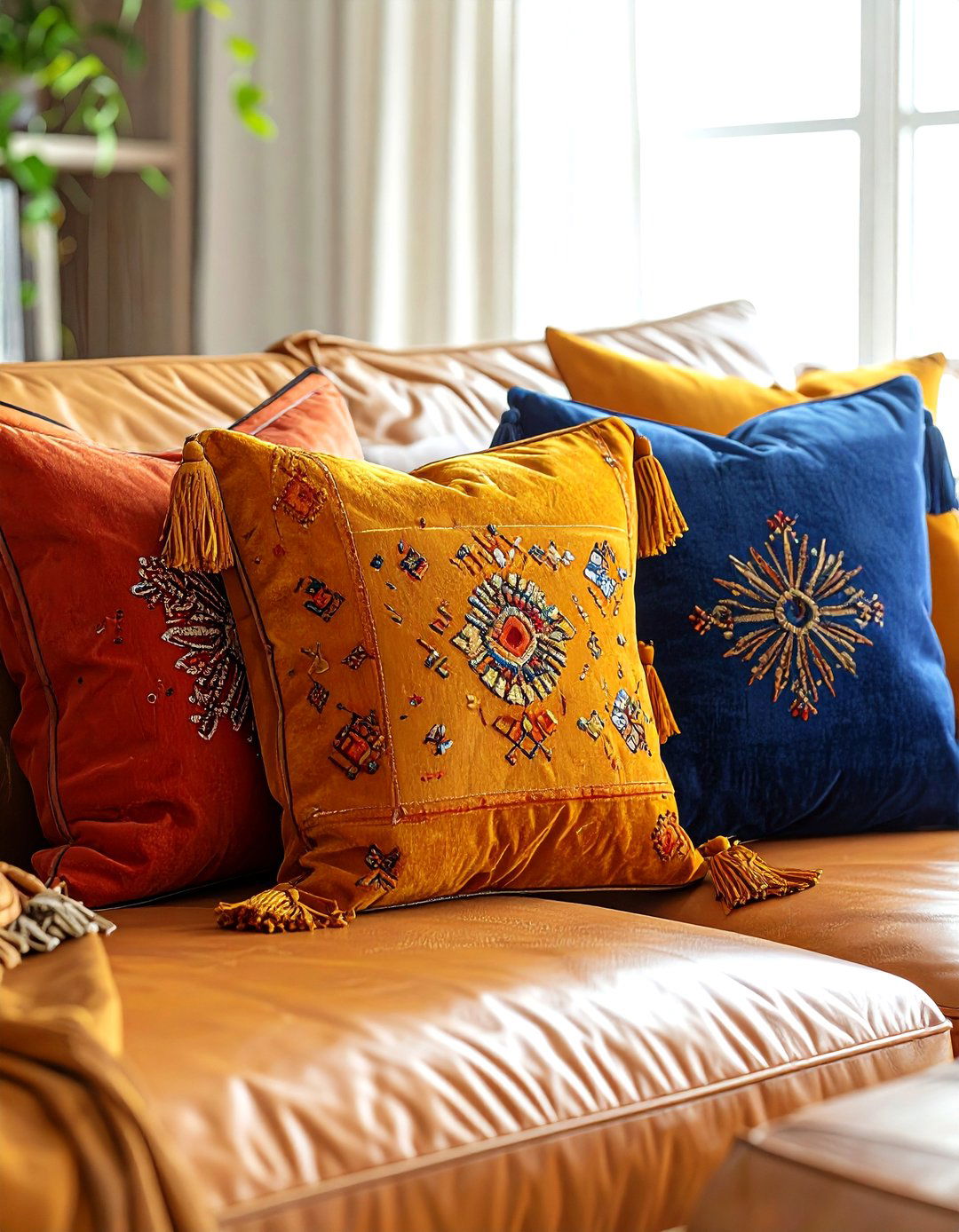 Boho style pillow covers - 30 pillow styling ideas