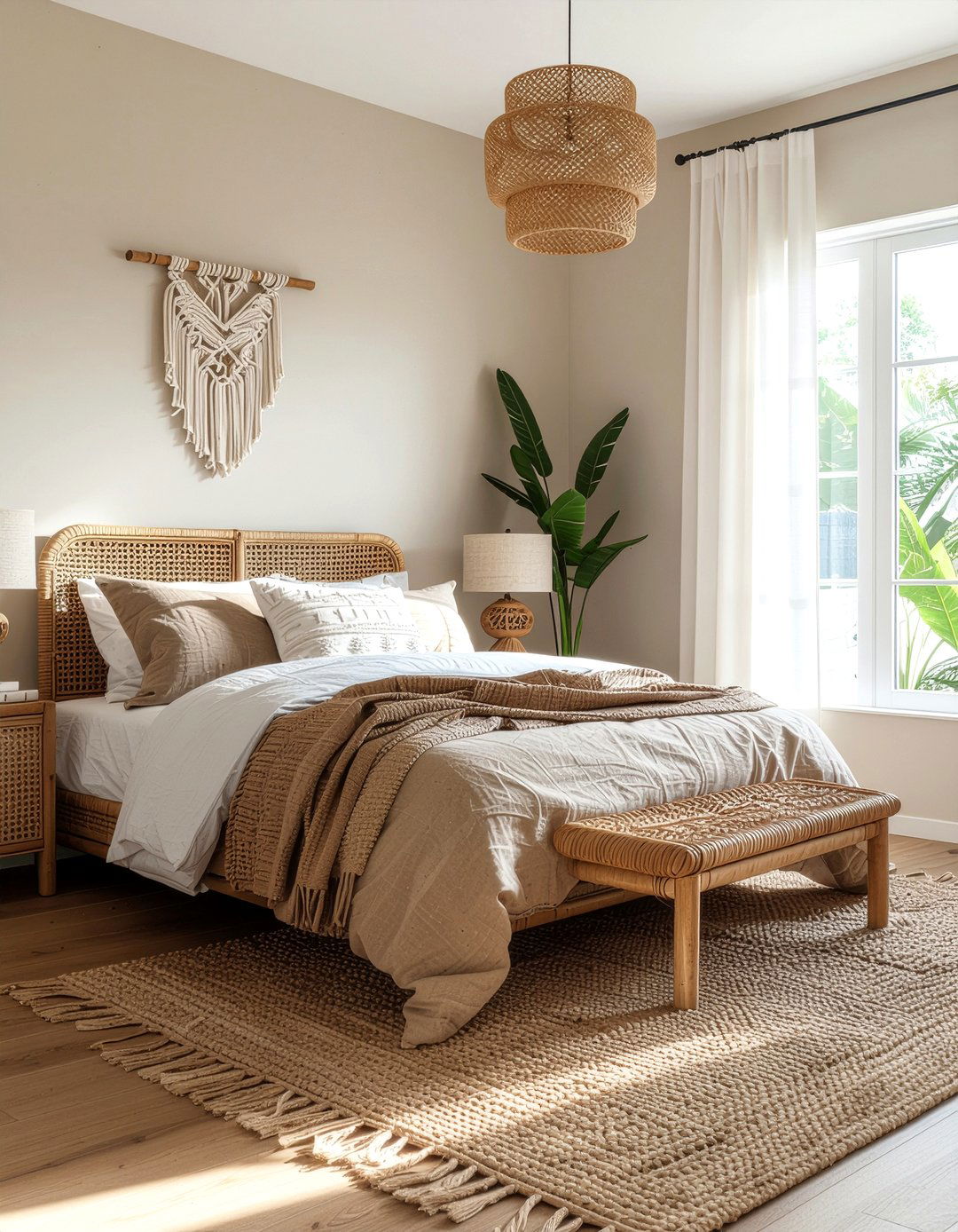 Boho tan bedroom - 30 tan bedroom ideas