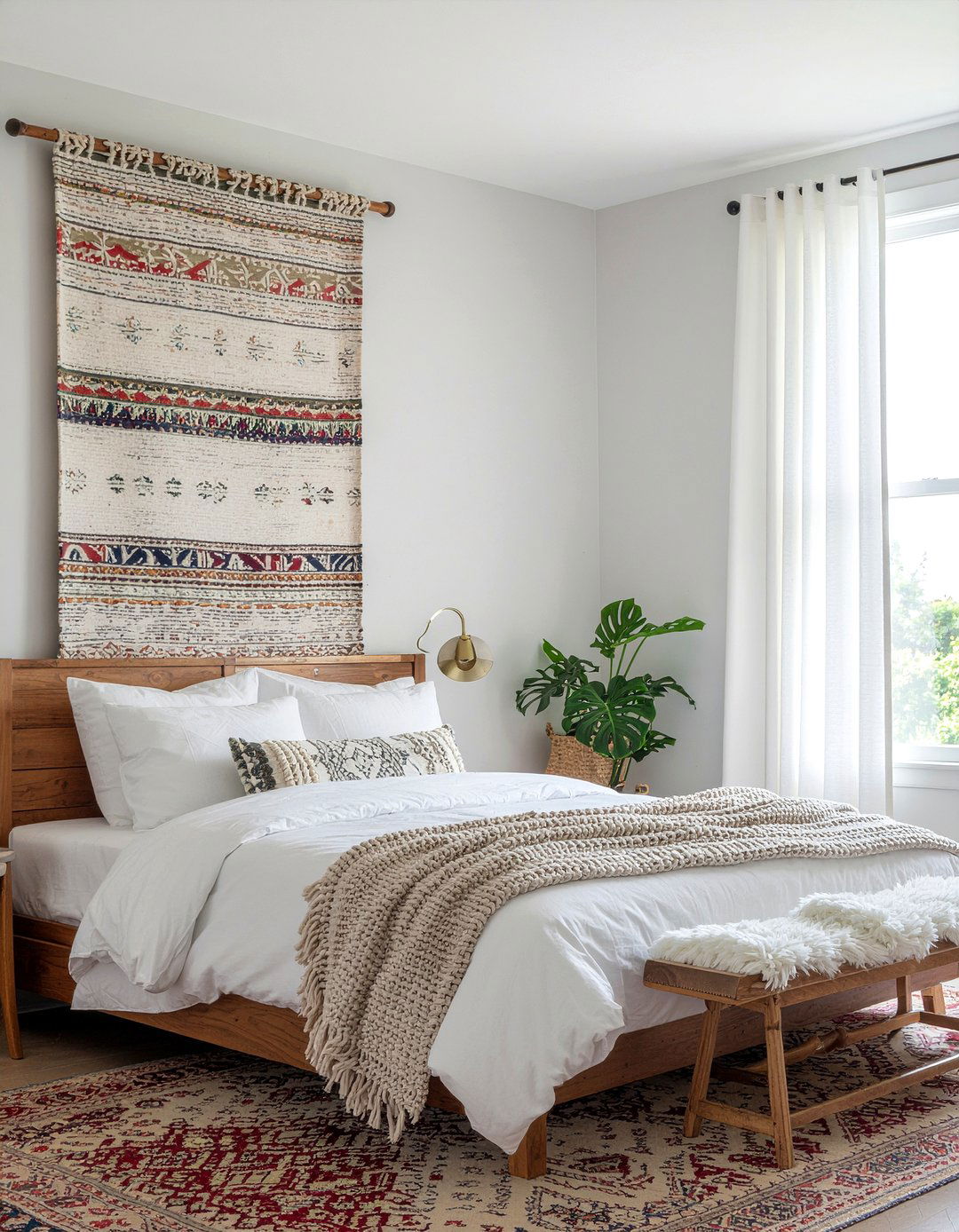 Boho tassel curtains - 30 bedroom curtains