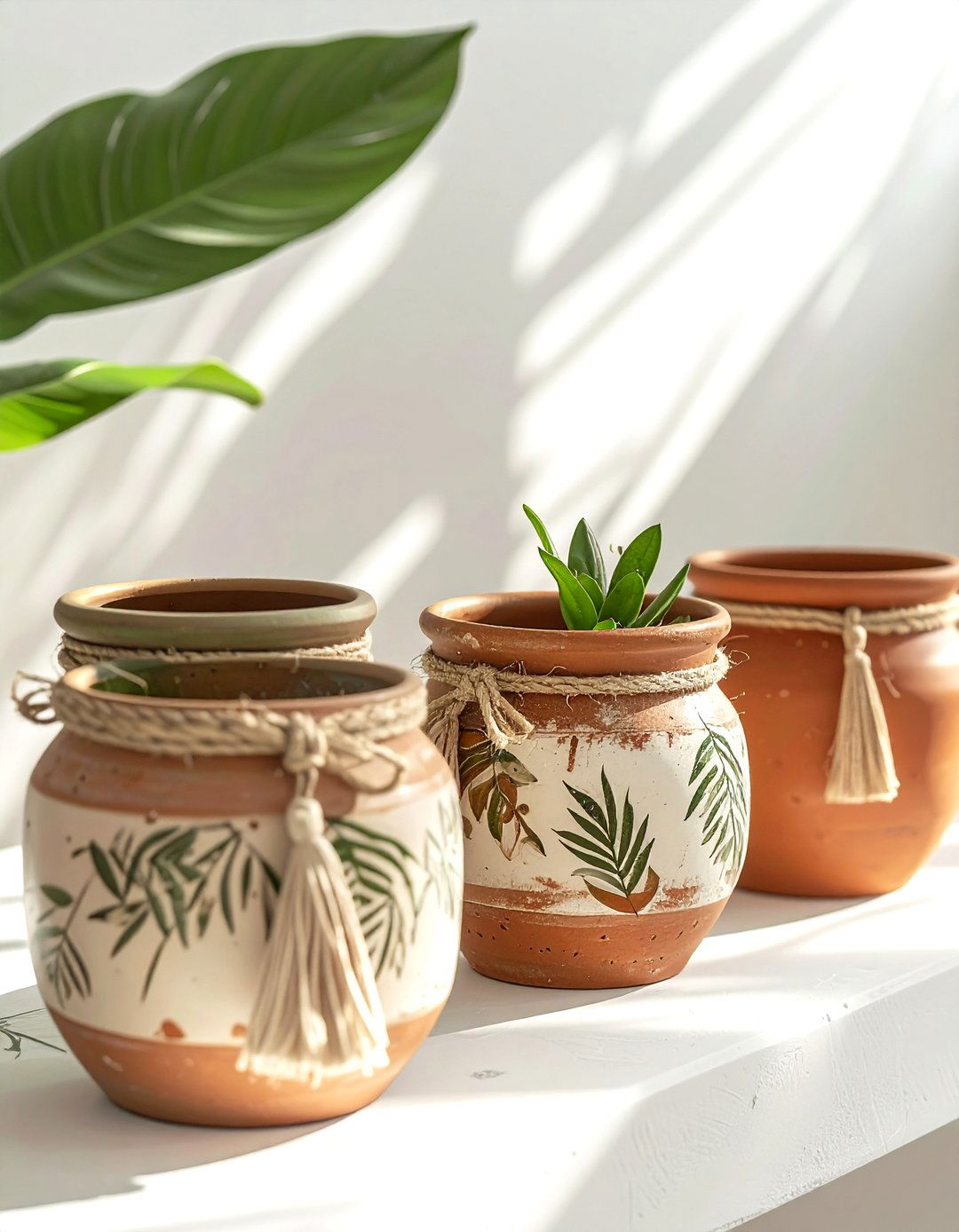 Boho terracotta pots - 30 terracotta planter ideas