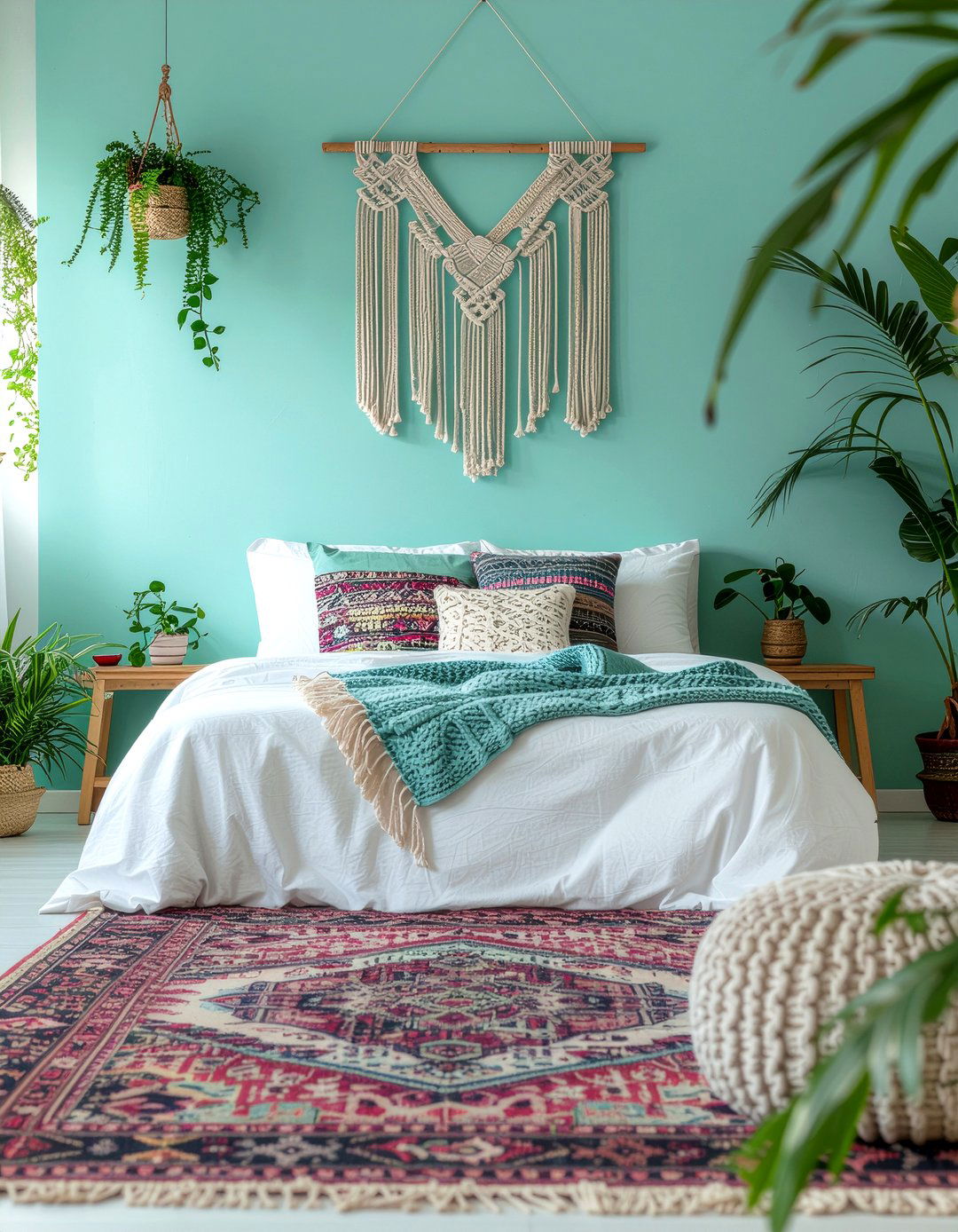 Boho turquoise bedroom - 30 turquoise bedroom ideas