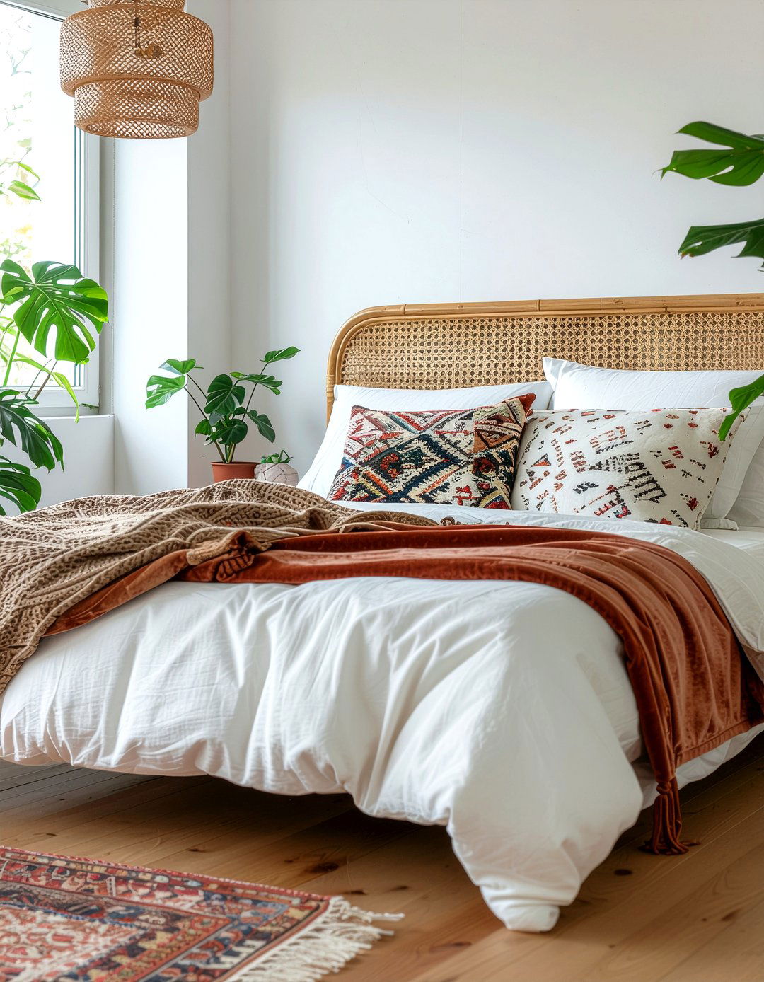 Boho velvet bedding - 30 bedroom velvet bedding ideas