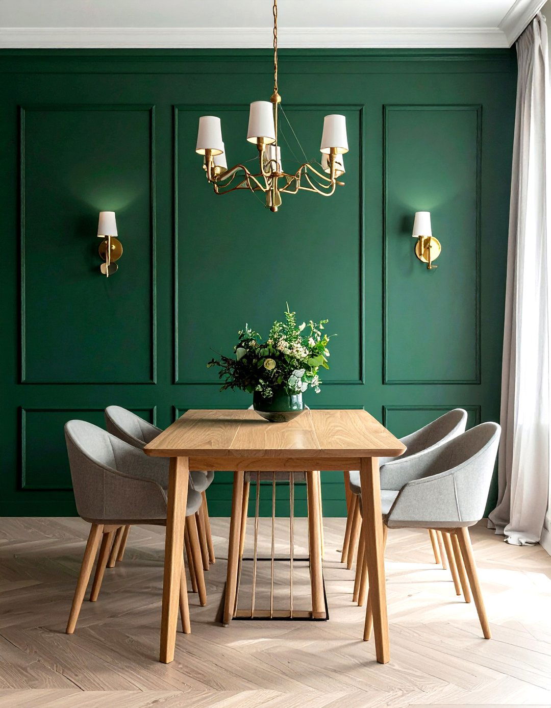Bold Accent Wall - 30 tiny dining room ideas